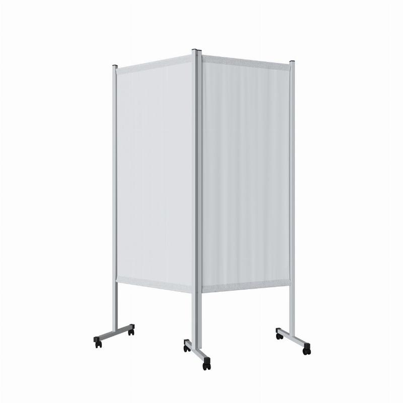 Медична ширма ШС 3.02,ТОВ Алюмікс ТМК, двосекційна, на колесах